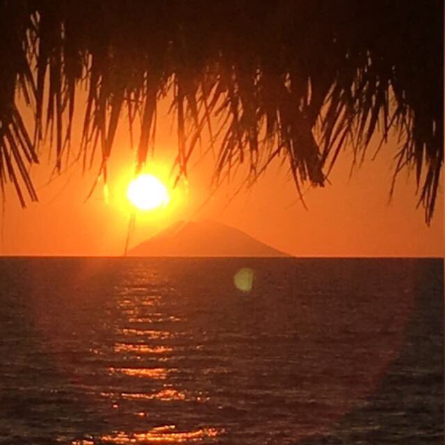 Tramonto capo vaticano#santa maria#sole#mare#vulcano#stromboli#isole#