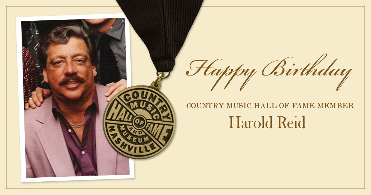 Help us wish CMHOF member Harold Reid, bass singer of The Statler Brothers, a very happy birthday! 