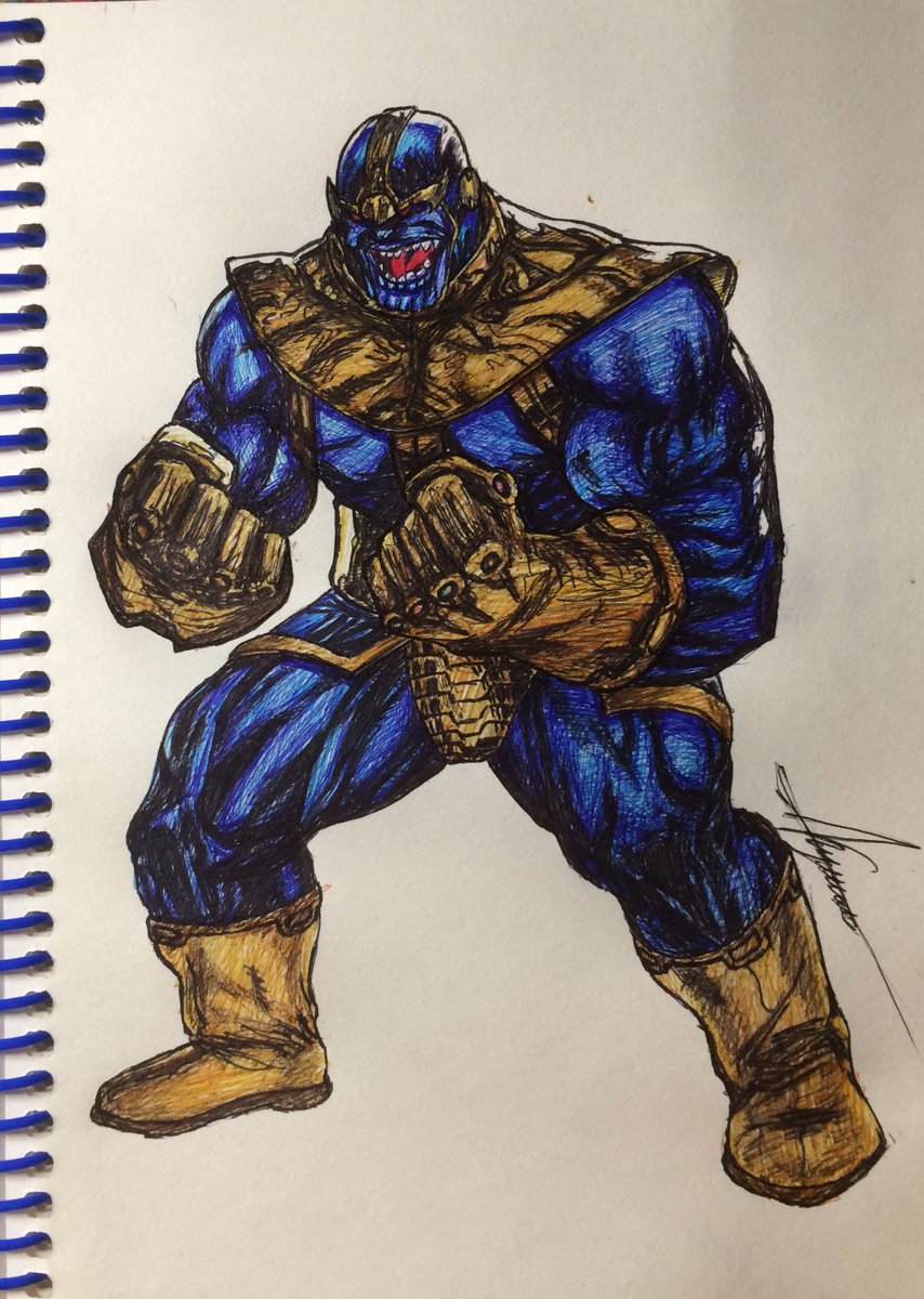 kylik_Master's tweet photo. #KylikMaster: #Рисую_ручкой; #Танос; #Стиль_комиксов; #I_draw_with_a_pen; #Thanos; #Style_comics; https://t.co/61rwWHPpcT