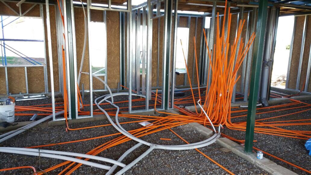 generalworkcl's tweet image. Primera fase de #instalación #eléctrica en casa particular