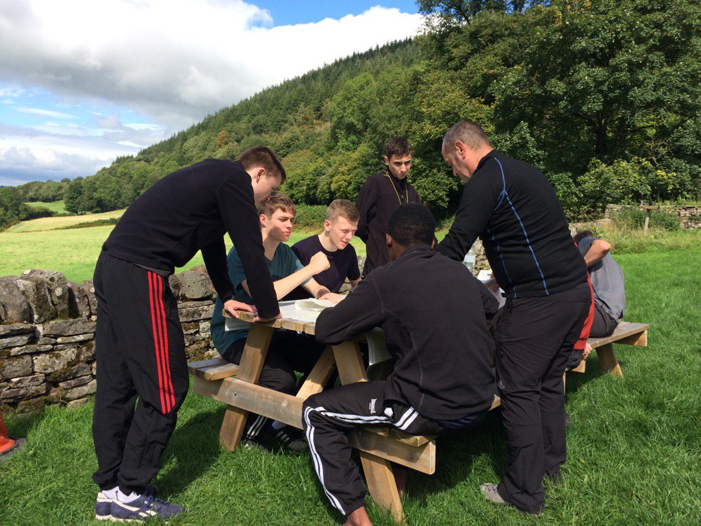 Made it to Brecon, just finishing off the route cards for the expedition.