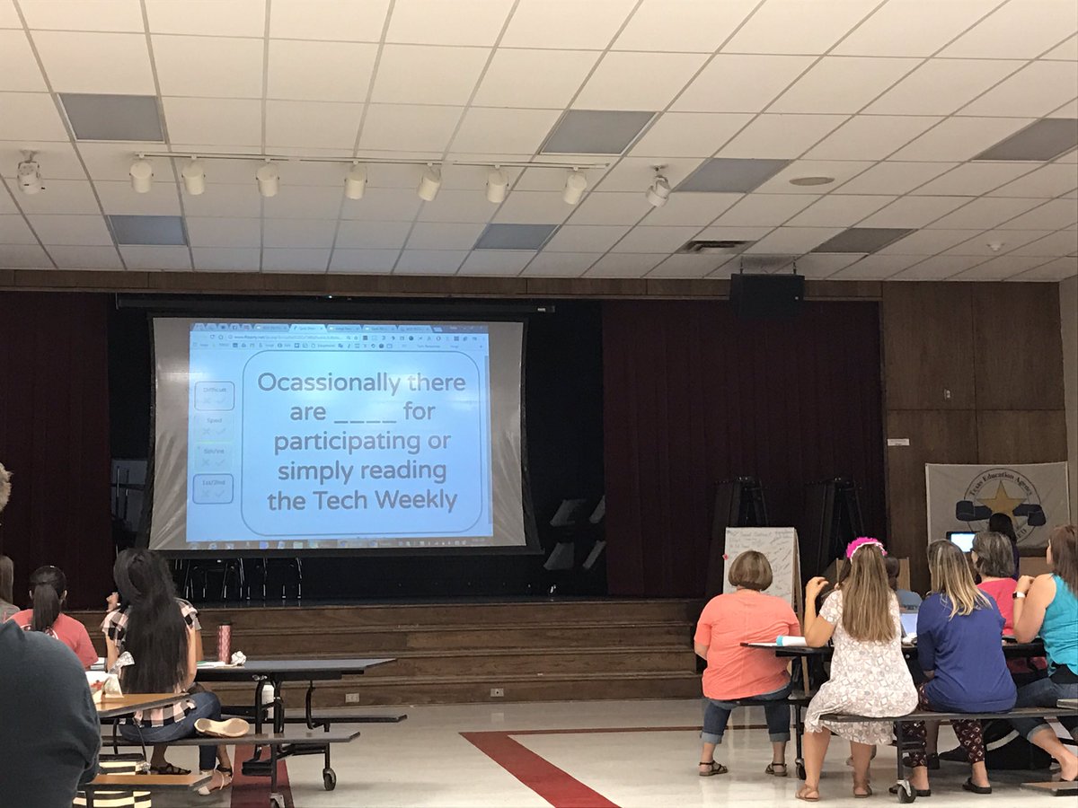 LilyDreher's tweet image. Staff playing jeopardy to learn all about techie info from @msleining! #funpd 💻