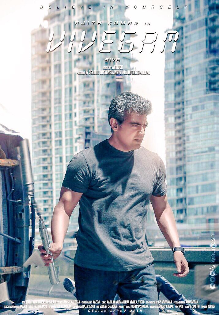 Thala's #Vivegam Worldwide from 24thAug @SathyaJyothi_ #Thala @directorsiva @MsKajalAggarwal