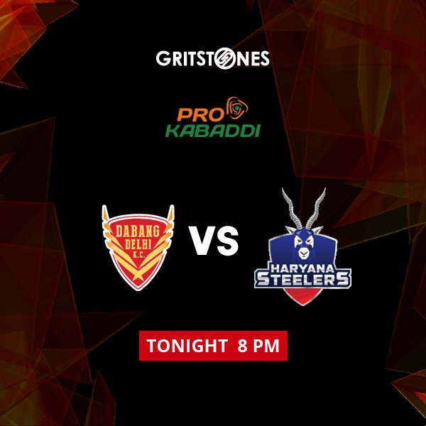 Gritstones's tweet photo. Don’t miss to watch the battle between Dabang Delhi vs Haryana Steelers, live tonight at 8 PM!#Gritstones #DabangStyle #DilSeDabang #LePanga https://t.co/KfYjDgAy7j