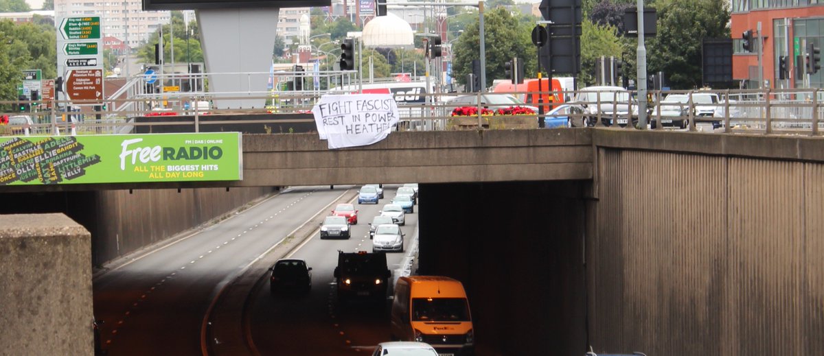 Spotted in #Brum, 1st img. on Great Charles Street Queensway, &amp; 2nd on the Bristol Road, near the McDonalds

#Charlottesville #NoNazis