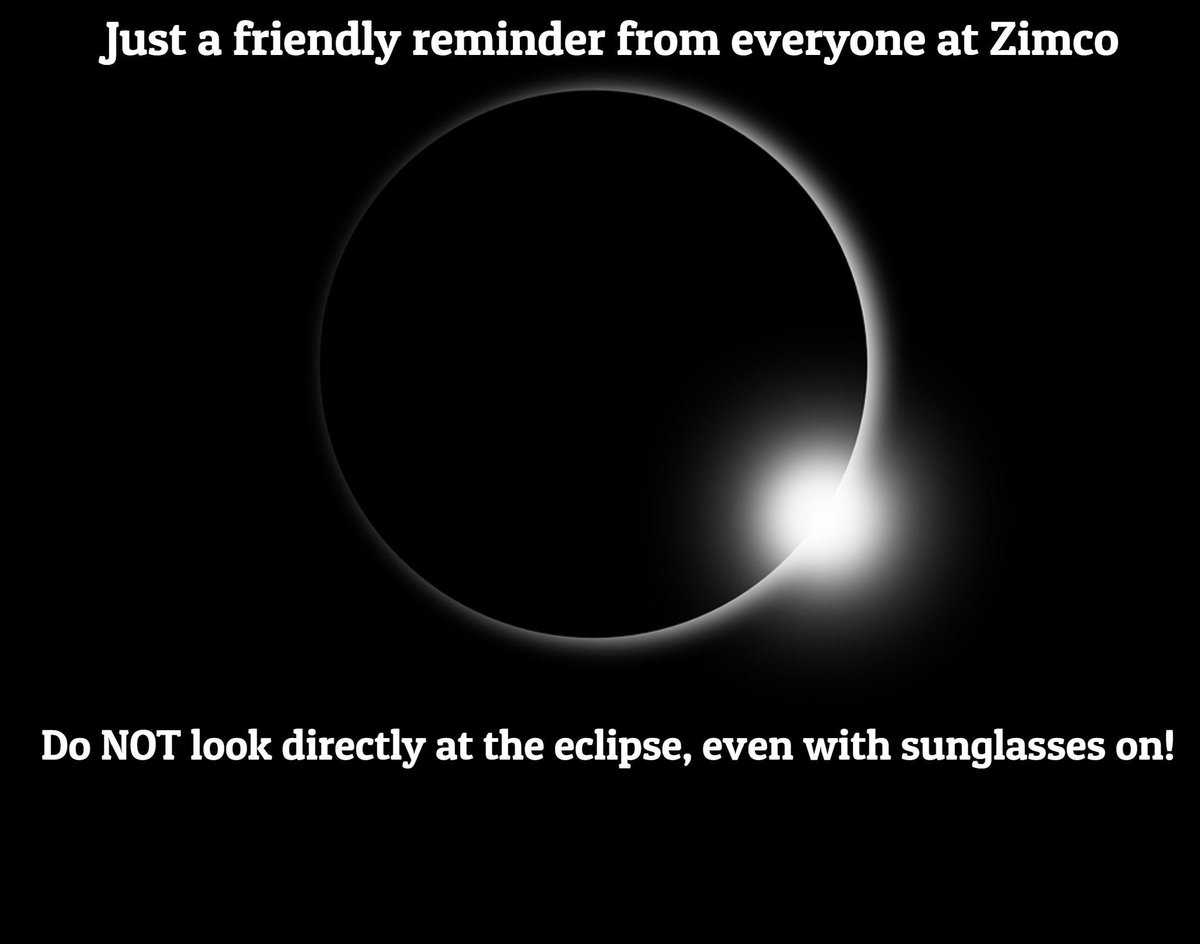ZimcoOptics's tweet photo. The retina in our eyes acts very similar to film in a camera. You wouldn't put film under a harsh light right? #SolarEclipse2017 https://t.co/8zXyePYvAY