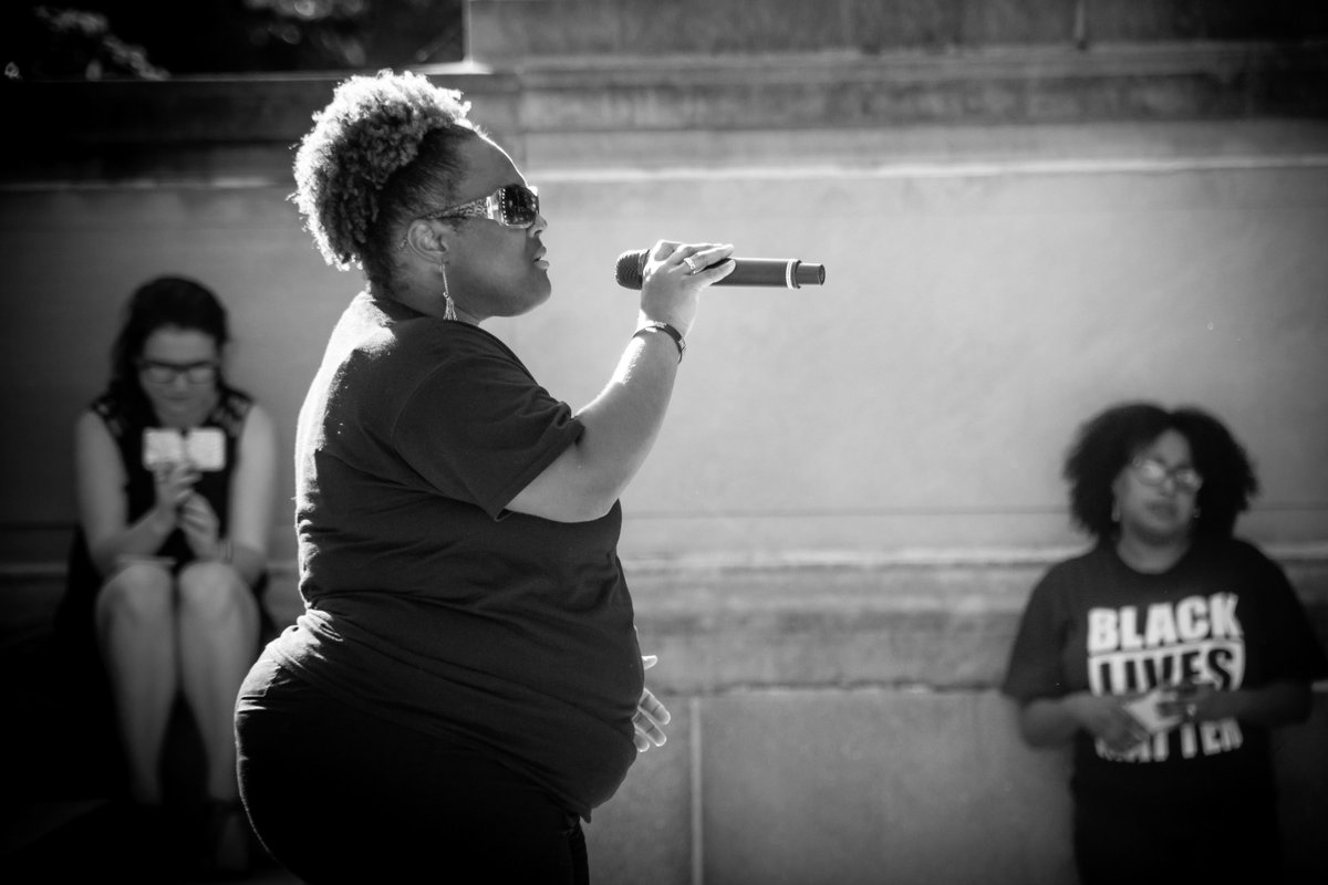 500 people came to the WV state capitol to say loud and clear,   #BlackLivesMatter in WV (facebook.com/pg/fightingfox…  for full album)