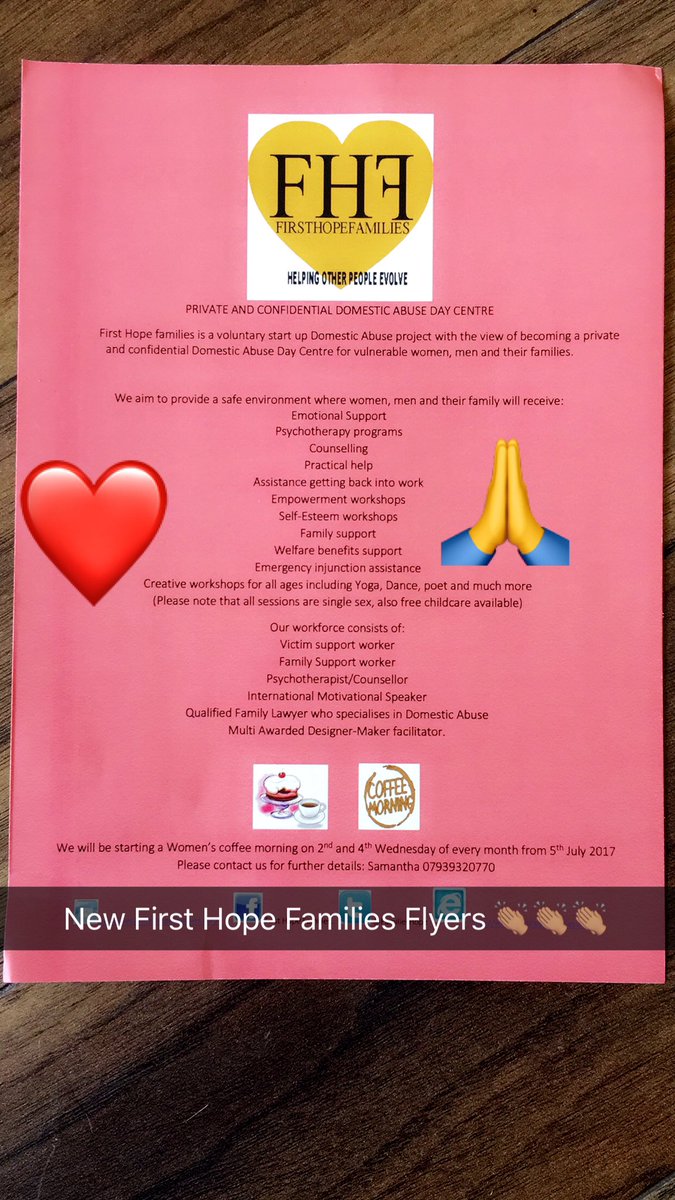 FamiliesHope's tweet photo. @StevoTheMadMan Please Share Our Page, We Would Really Really Appreciate This. Read About The Services We Provide. Love First Hope Families https://t.co/9xXLDvc2w8