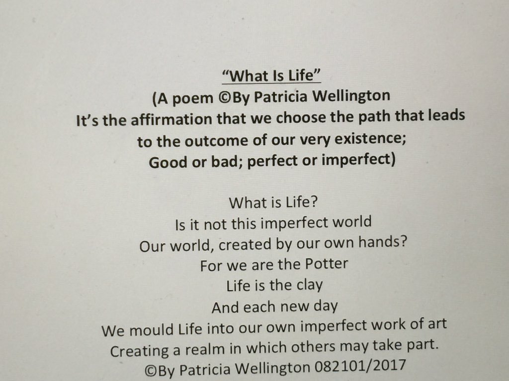 PiegwelPie's tweet photo. @WomackPoetry @TayeDiggs @iamklregister Correct: #everydayisntperfect is inspirational😊But NB #WeAreThePotter #LifeIsTheClay which #eachnewday #WeMouldIntoOurImperfectWorkOfArt© https://t.co/qo6TESVQ4k