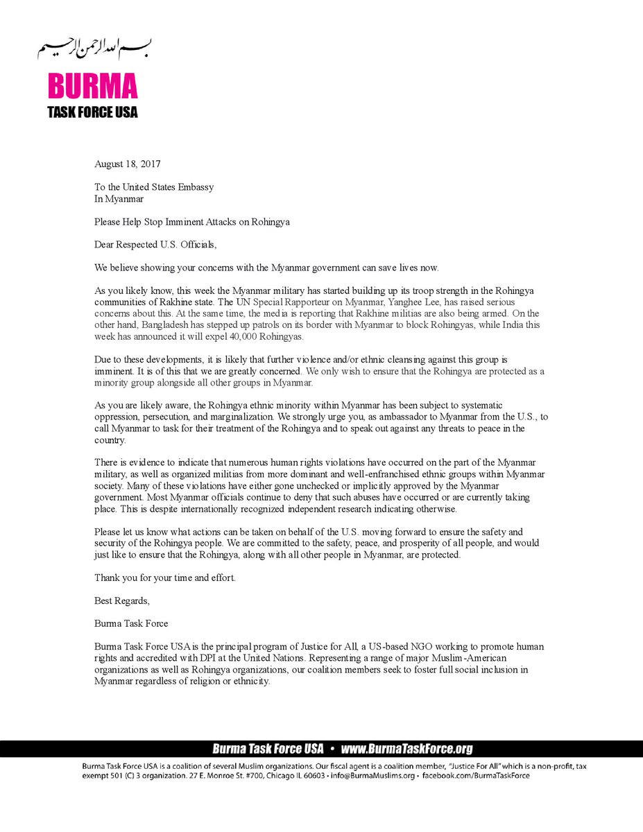 USA Burma Task Force tweet media