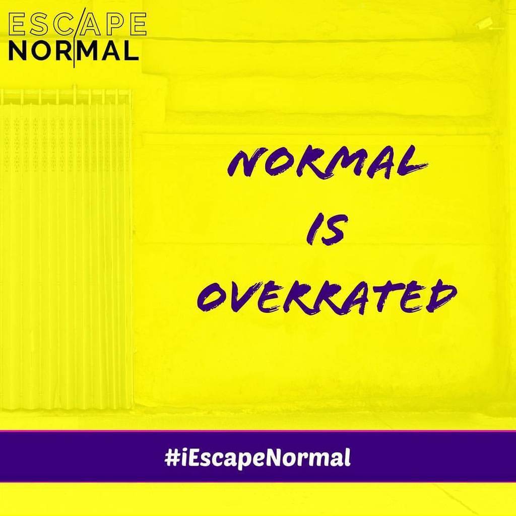 iescapenormal's tweet photo. Normal…it’s overrated. #iescapenormal
.
.
.
.
.
.
.
#uncommon #escapenormal #mediocrity #thinkdifferent #think #message #instagood… https://t.co/bMMgKWEoKa