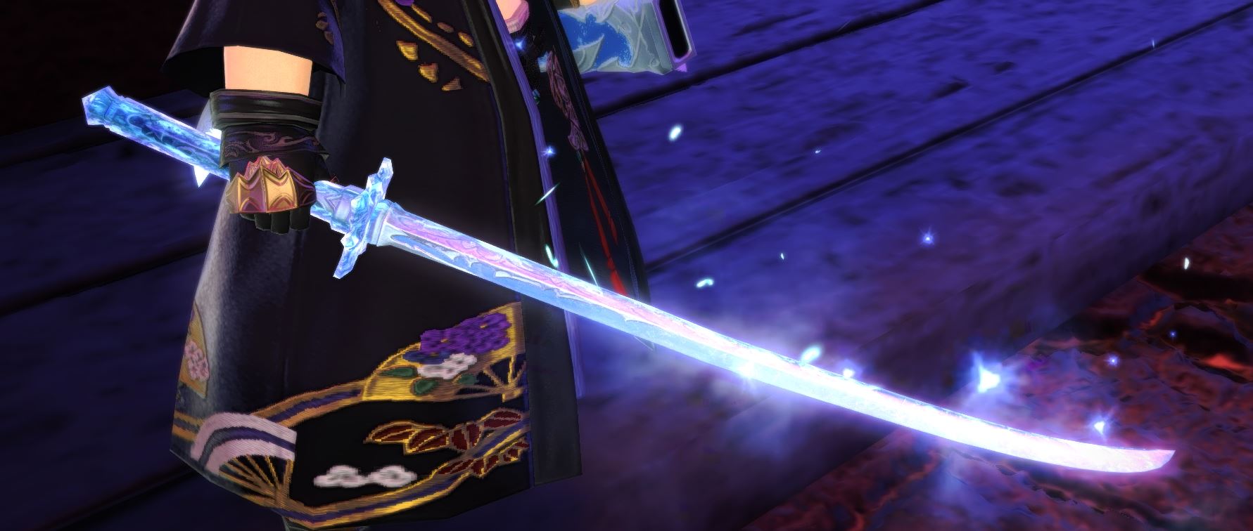 通りすがる名無し 氷神刀 改 抜刀時に氷神刀を氷で包んだような見た目に変化する 私はノーマルのほうが好き Ff14