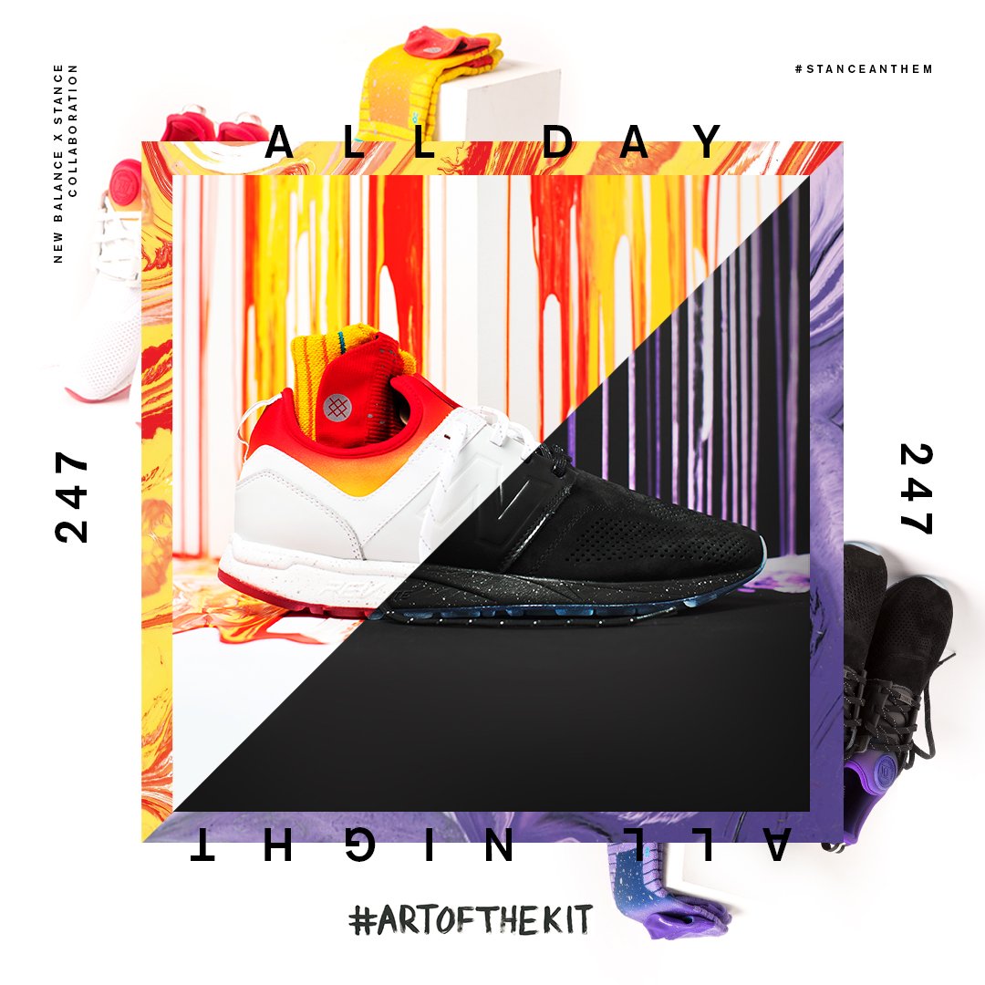 The @stance #TheArtofTheKit 'ALL DAY ALL NIGHT' 247 available now: ow.ly/b8QB30eyUTY #lifein247