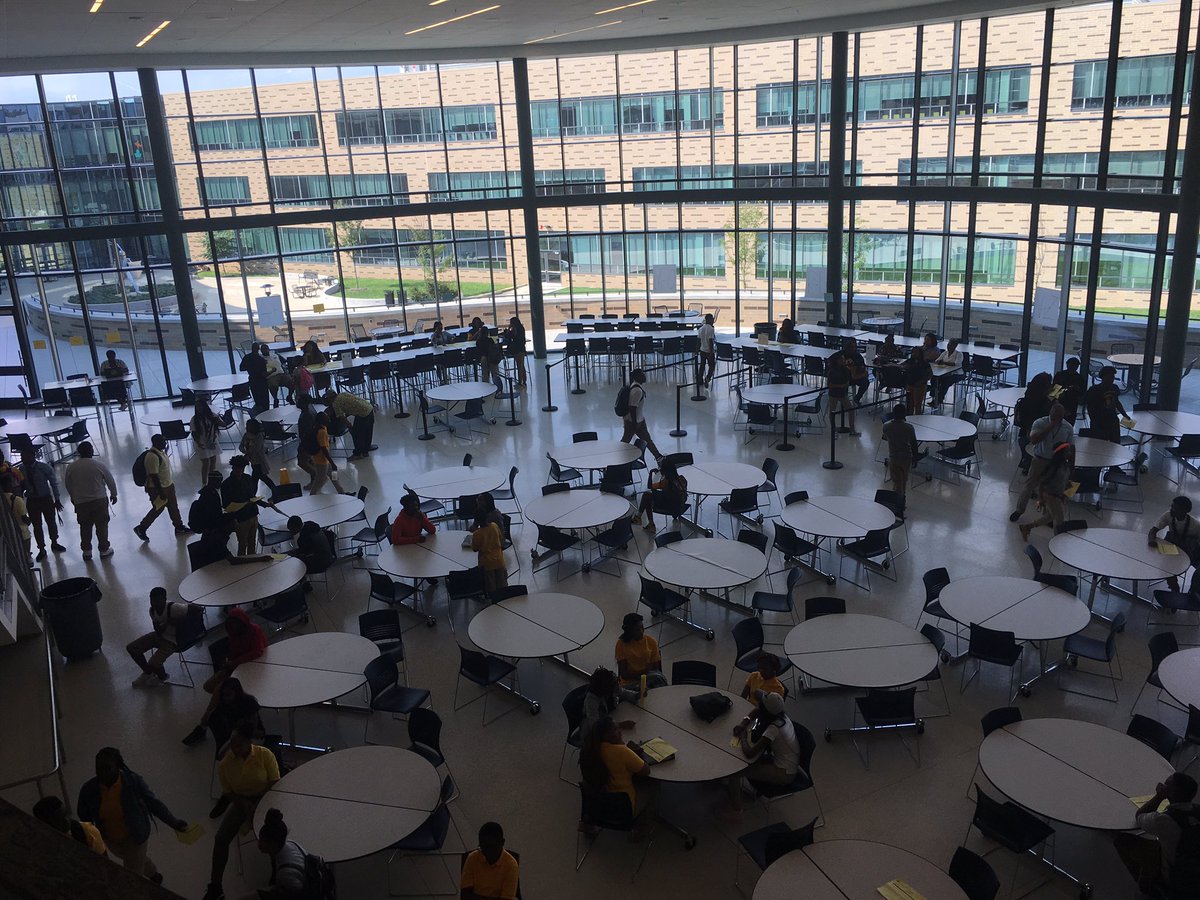MarkusSBOE's tweet photo. Stop 3 at @BallouDC! Great to see Knights streaming into the building for a great new year! #Ward8FirstDay #Ward8 https://t.co/Ov4EiIdswR