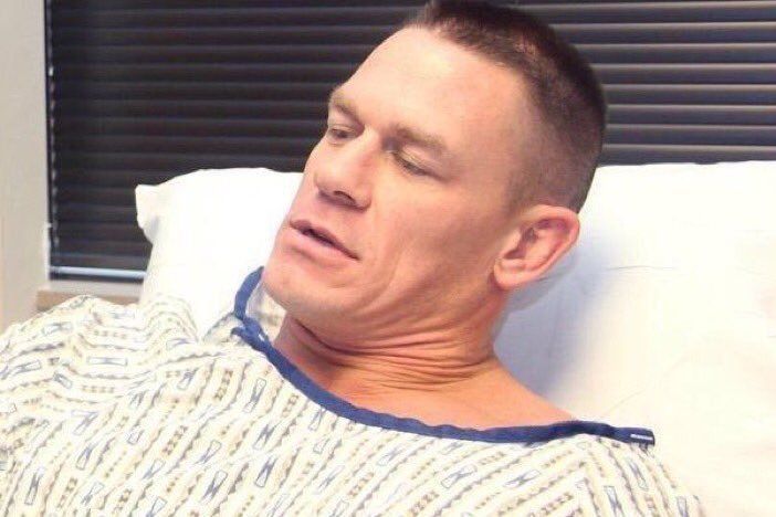 *John Cena wakes up in a hospital* 
JC -"Where am I?" 
Nurse - "ICU" 
JC- "No you can't"