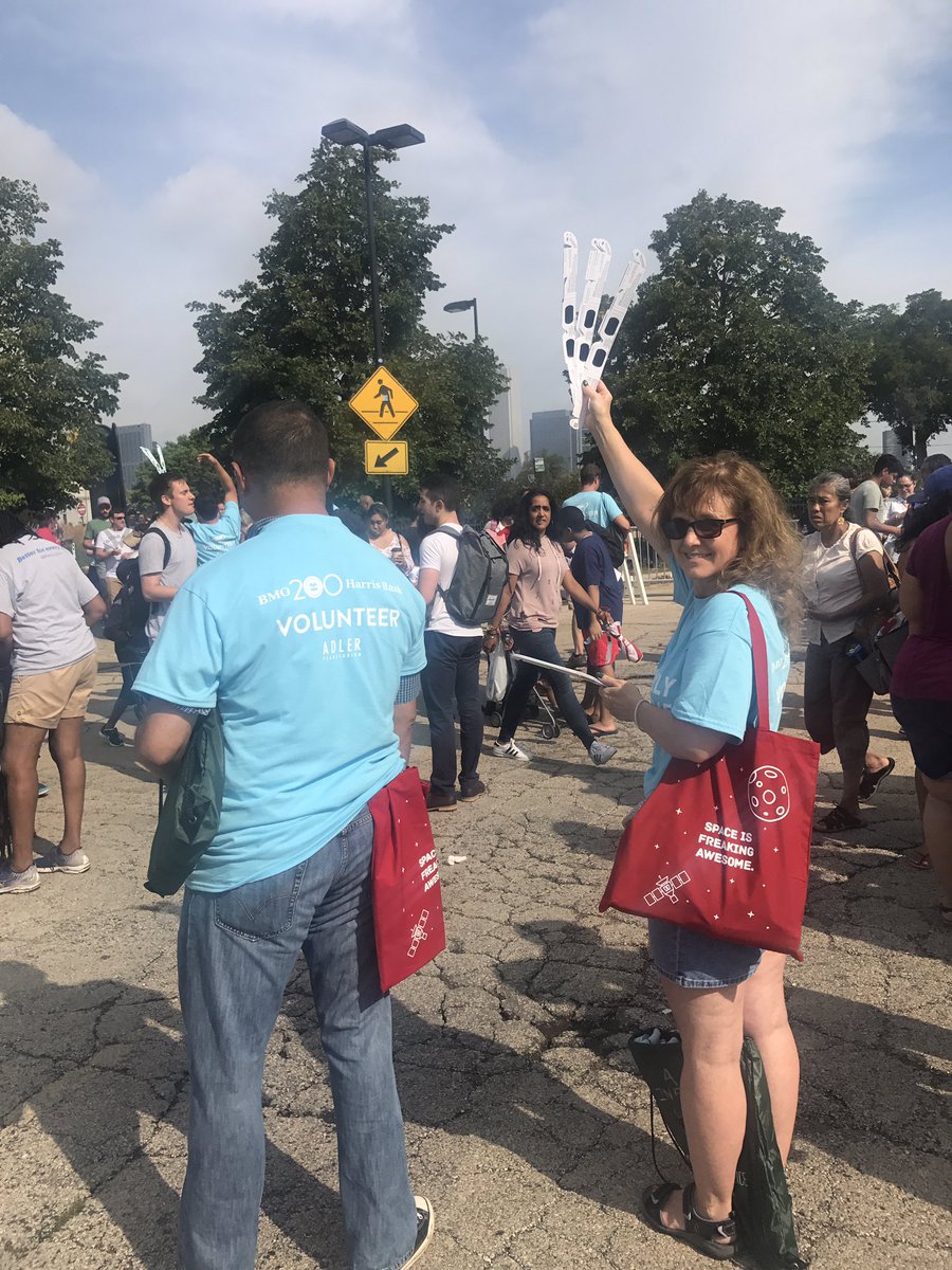 Our volunteers are ready to get you #EquippeToEclipse with free solar eclipse glasses! #eclipse2017