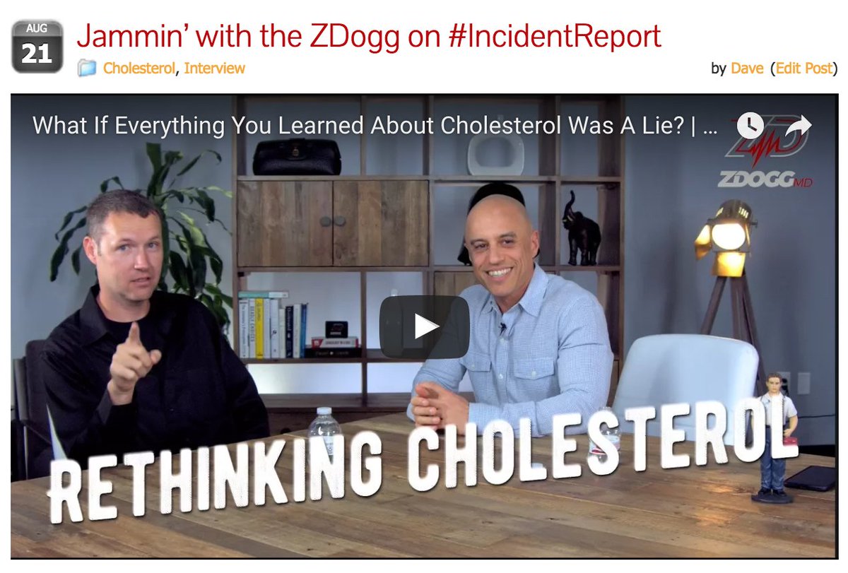 Jammin' with <a href="/ZDoggMD/">ZDoggMD</a> on #IncidentReport and changing everything you knew about #cholesterol cholesterolcode.com/jammin-with-th…
