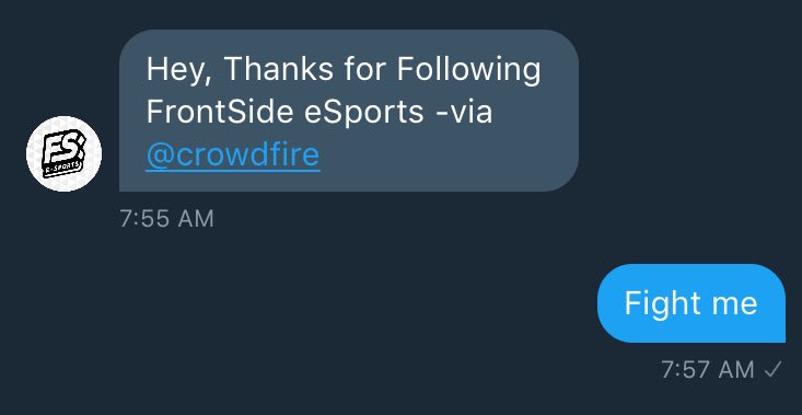 FrontSideCS's tweet image. How the academy twitter talks to the main twitter