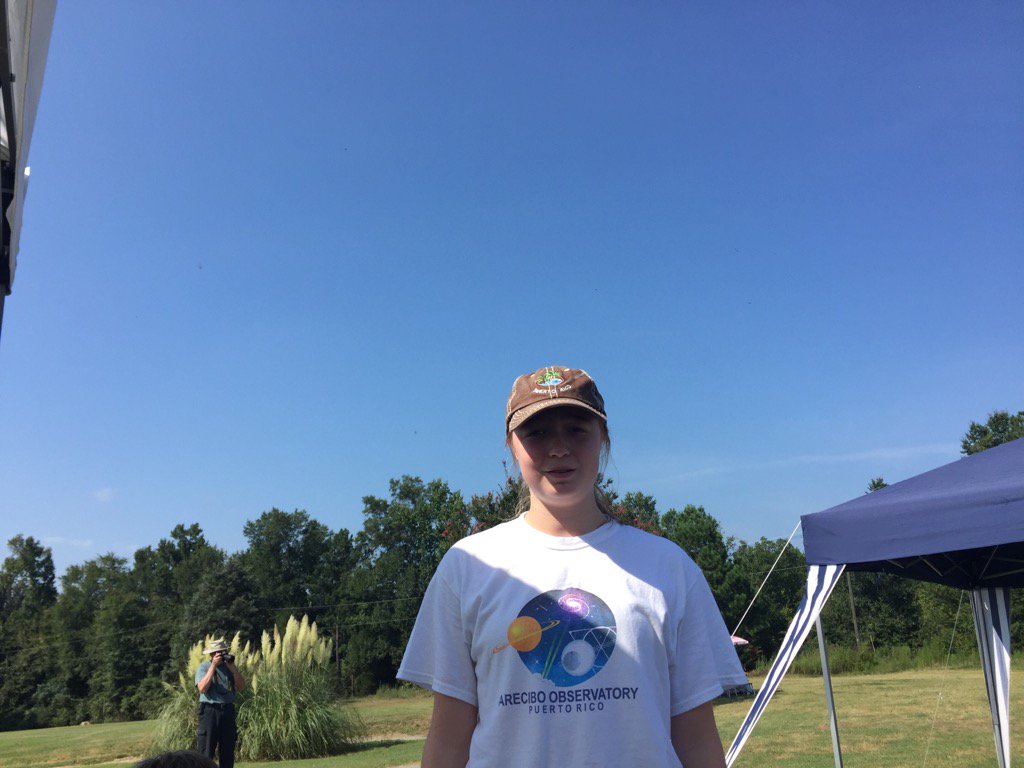 Log401's tweet image. Centerline of the "Totality Zone", Waterloo SC. Waiting 7 years. 2 hours to go.