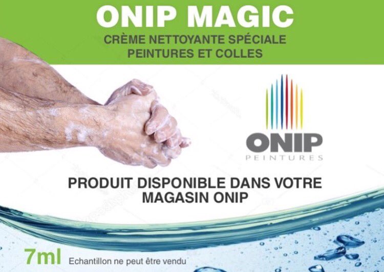 TmhDistribution's tweet photo. #ONIP #MAGIC crème nettoyante spéciale peintures et colles ! En septembre demandez votre échantillon dans votre agence @peintures_onip https://t.co/18E92LKlz7