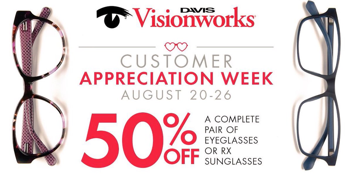 SVisionwork's tweet photo. Today's the Day the Fun Begins🎉 #SolarEclipse2017 #CustomerAppreciation #Visionworks #Trending #50off #Deals #ThankuThankuVeryMuch #glasses https://t.co/P9t4jNtnR2