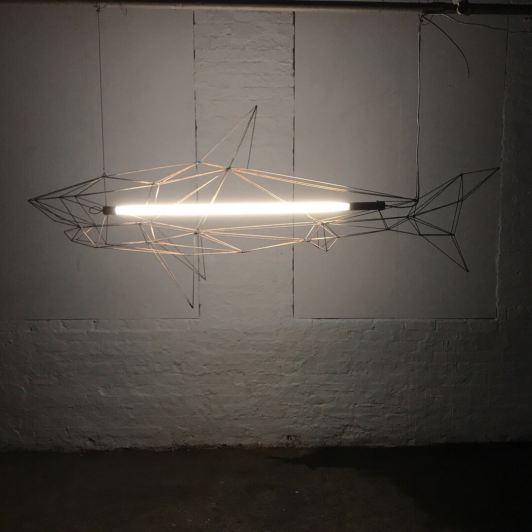 lazerian's tweet photo. Shark 02 steel wireframe with integrated neon tube, this one is SOLD but I'm going to do a series, if you want one get in touch 🙏🏼 https://t.co/vKSIaFxDzu