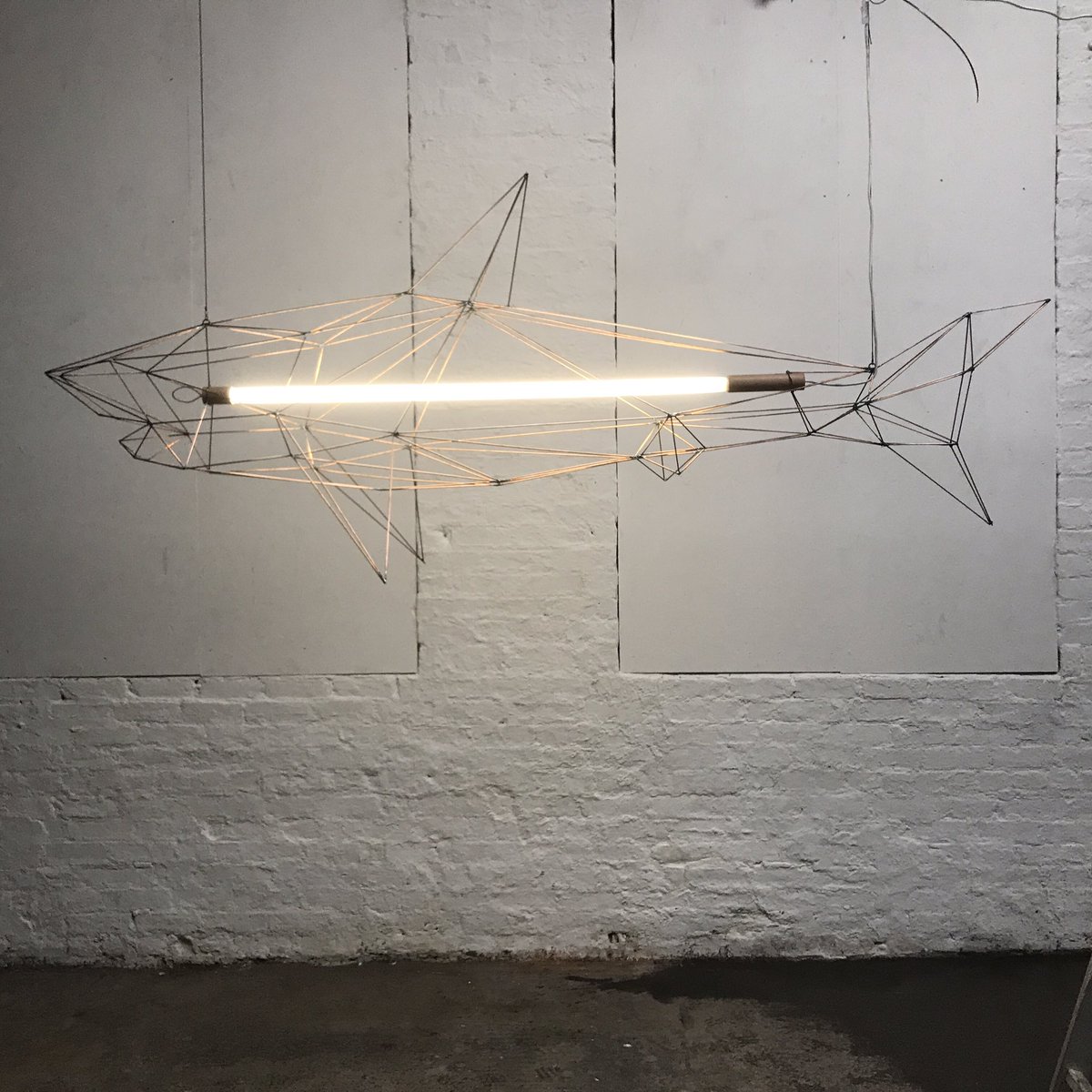 lazerian's tweet photo. Shark 02 steel wireframe with integrated neon tube, this one is SOLD but I'm going to do a series, if you want one get in touch 🙏🏼 https://t.co/vKSIaFxDzu