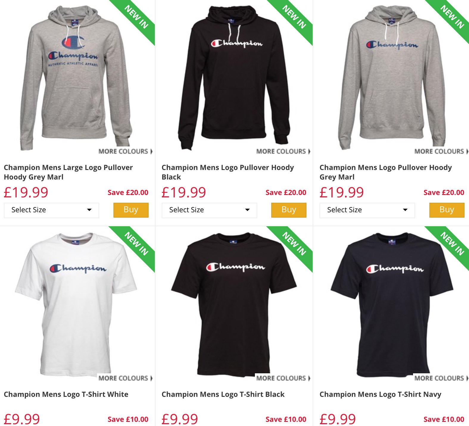 Champion sweaters price range online