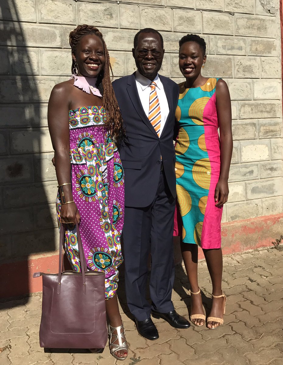 Proud daughters! 😊 What an honor it was to witness the #NyongoInauguration today. Tibim! #KisumuStandUp!
#TichTire!
#ChangeOfGuardKE