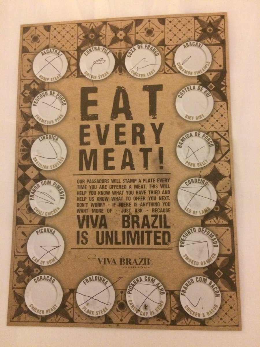I did it! I ate every meat <a href="/VivaBrazilTweet/">Viva Brazil</a> <a href="/VivaBrazilL1/">Viva Brazil Liverpool</a> ! Amazing experience even though I now cannot move #confirmedcarnivore
