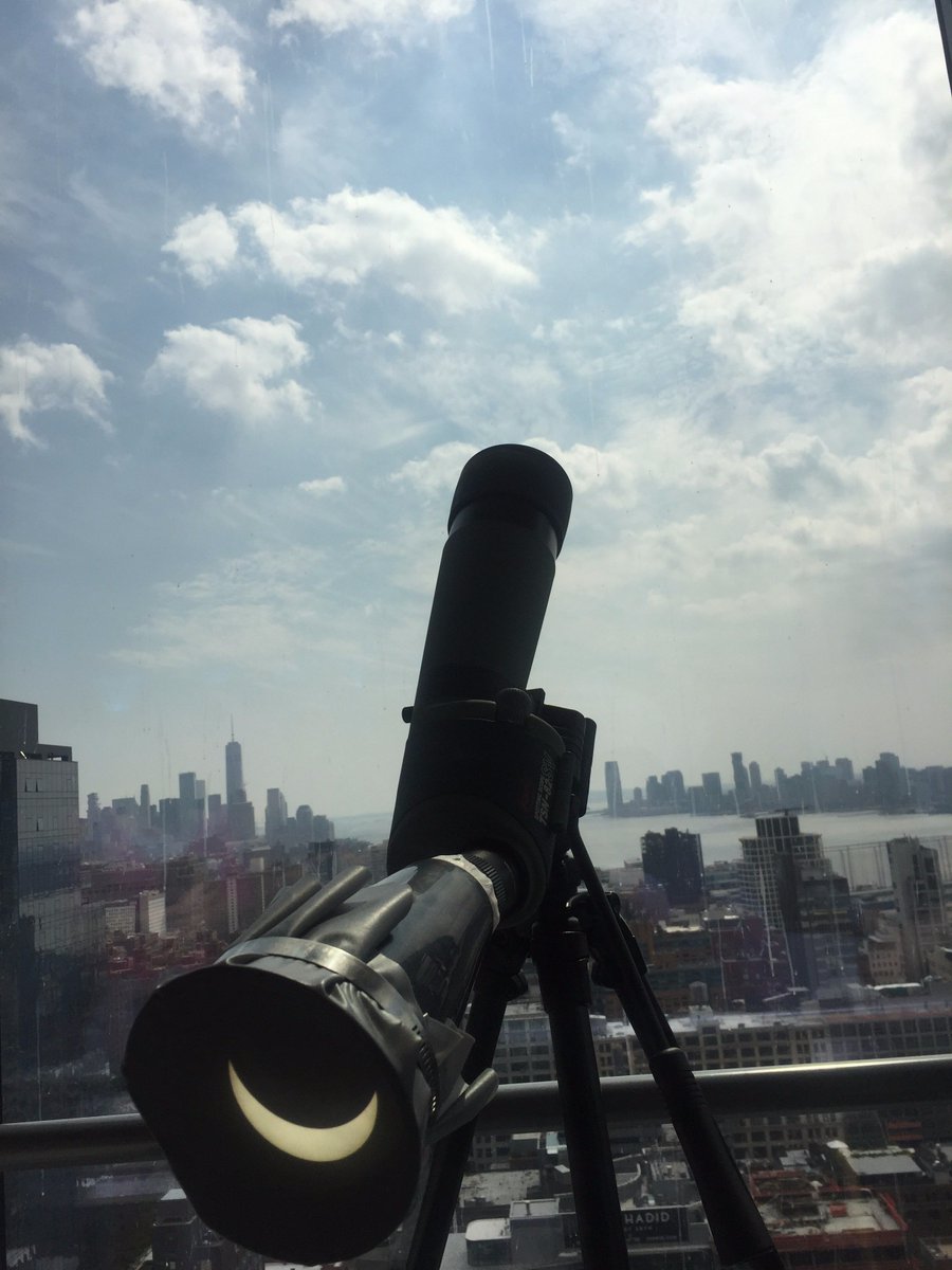 An eclipse with a view at Sidewalk Labs