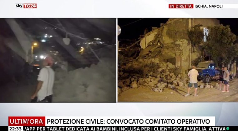 SkyTG24's tweet photo. #UltimOra Sisma #Ischia, convocato comitato operativo della Protezione civile #Canale50 https://t.co/0kxapzvQk0 https://t.co/9RWVrCLvyA