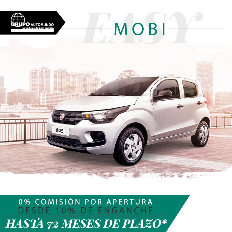 grupoautomundo's tweet photo. ¡Este mes estrena el Fiat Mobi con una promoción muy especial! Cotízalo https://t.co/QIeVCvUQWD #GrupoAutomundo *Consulta términos. https://t.co/ufSap7u6fb