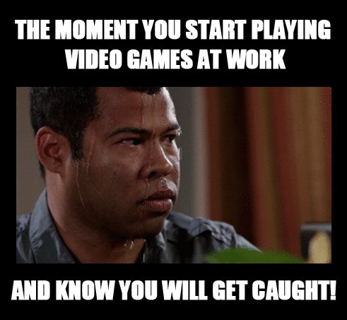 Oneplaycom's tweet photo. You get paranoid! #gaming #gamer #gamesatwork #sweat https://t.co/wYbfWbtWZ0