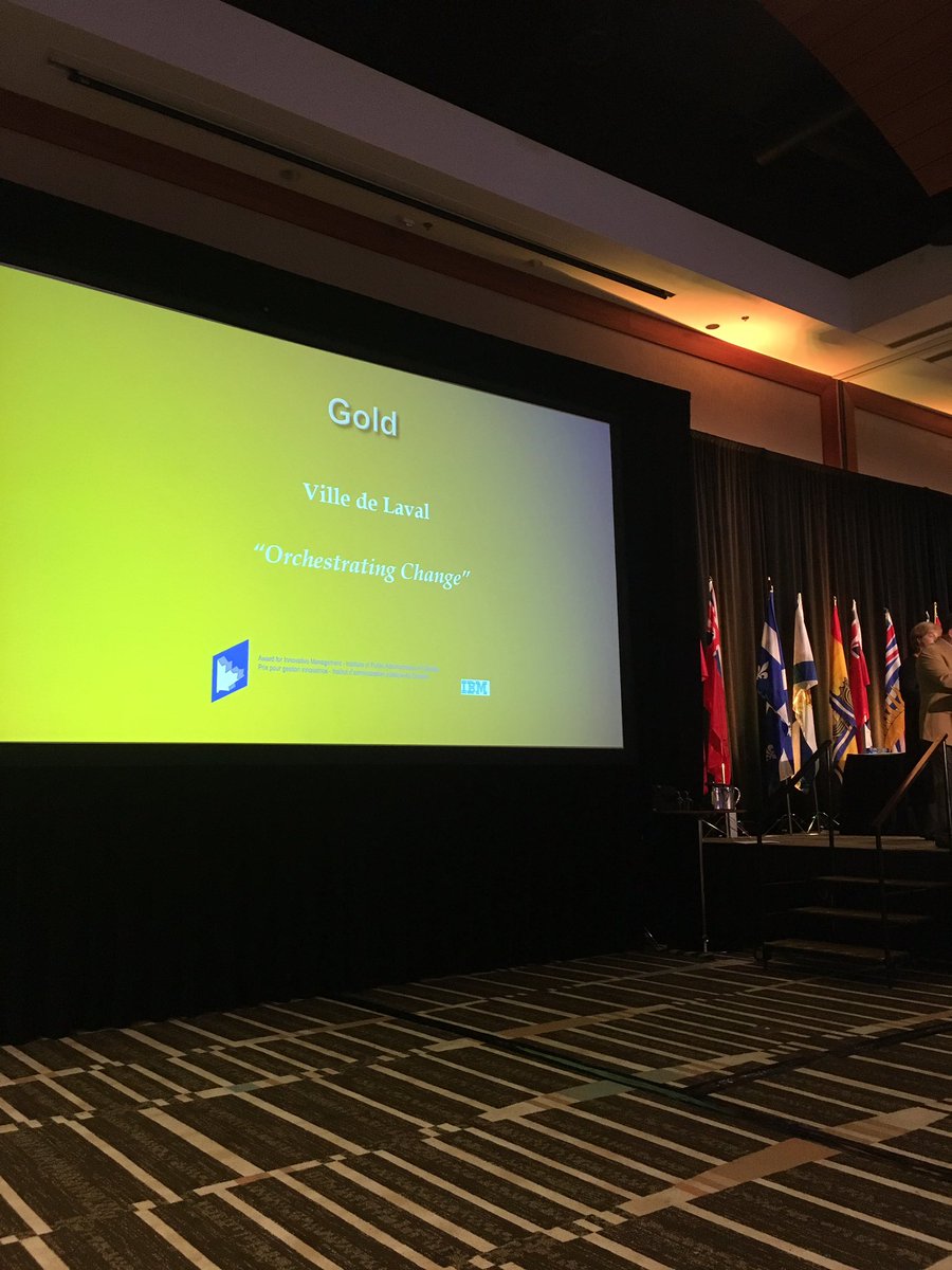 Our Gold award goes to Ville de Laval! Congratulations! #IPAC2017IAPC