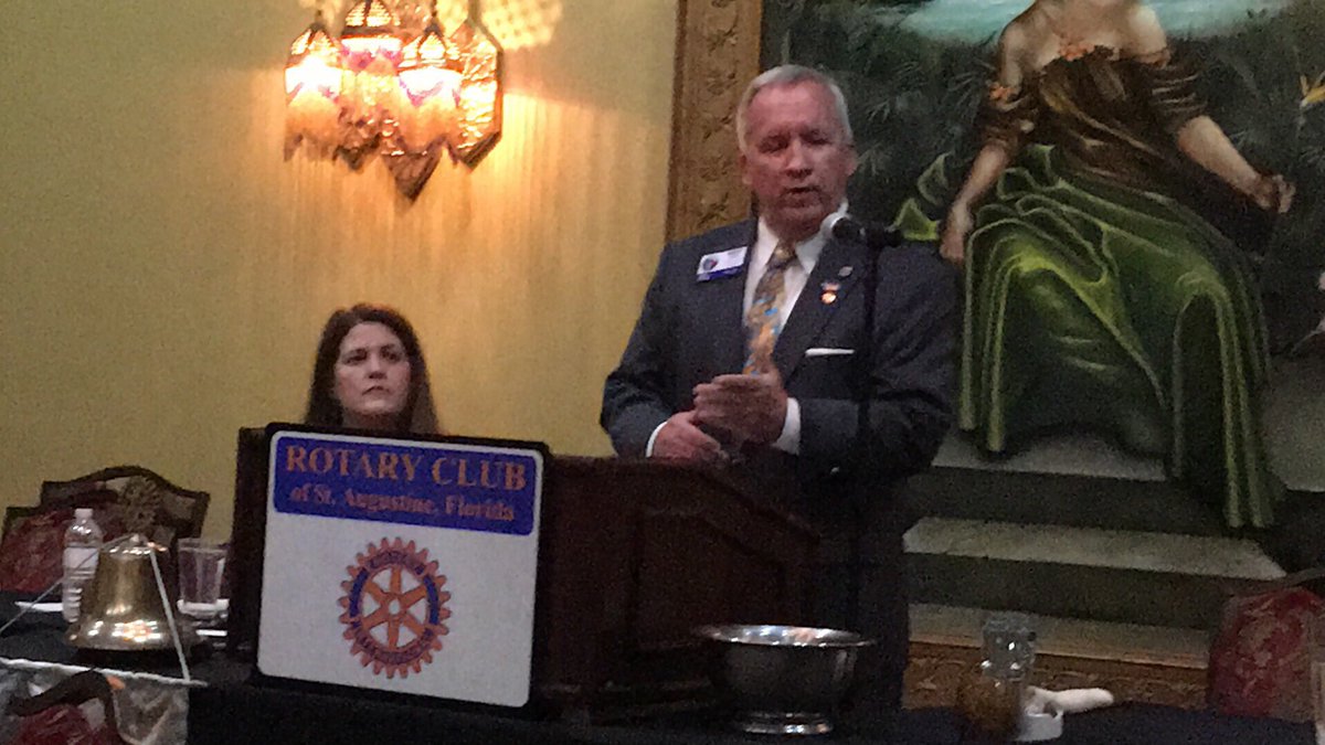 StAugRotaryClub's tweet photo. Today's speaker: District Governor Brent Coates https://t.co/Tc0U7yRYRS