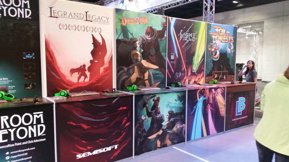UnderRaid's tweet image. We're setting up the booth! We're at GamesCom all week long, come by and play UnderRaid! #Gamescom17 #underraid