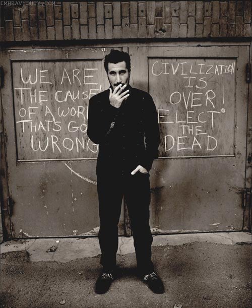 Happy birthday to the king Serj Tankian. Thank you for spreading your voice   
