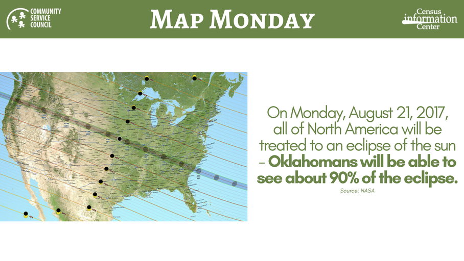 CSC_Tulsa's tweet photo. #CSCData #CSCMapMonday #Eclipse2017 #Oklahoma #EclipseDay https://t.co/AO2P0vEBUn