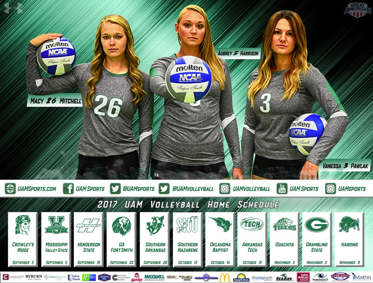 ➡️ First Look | The OFFICIAL 2017 <a href="/UAMVolleyball/">UAM Volleyball</a> Schedule Poster! #BlossomNation <a href="/PosterSwag/">Poster Swag</a>