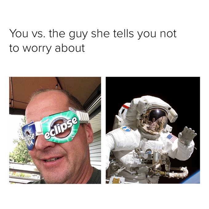 Keeping it 💯 #SolarEclipse2017 https://t.co/ao7C3CyrRr<a href="/tag/solareclipse2017"class="tags">#SolarEclipse2017</a>