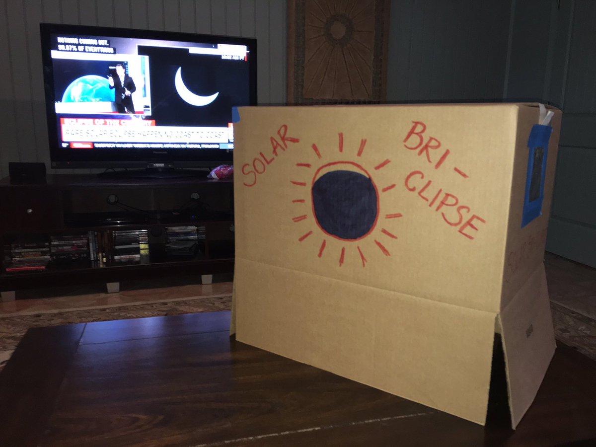 Watching @wolfblitzer @CNN solar eclipse coverage while making my eclipse camera #GreatAmericanEclipse or as I like to call it #BriClipse