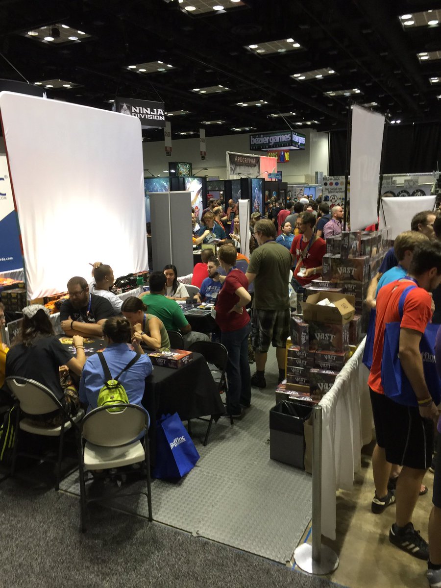 Professoros's tweet image. Gencon was a great experience lots of awesome things like vast 2. Here is a pic of their booth rocking some demos. @LederGames
