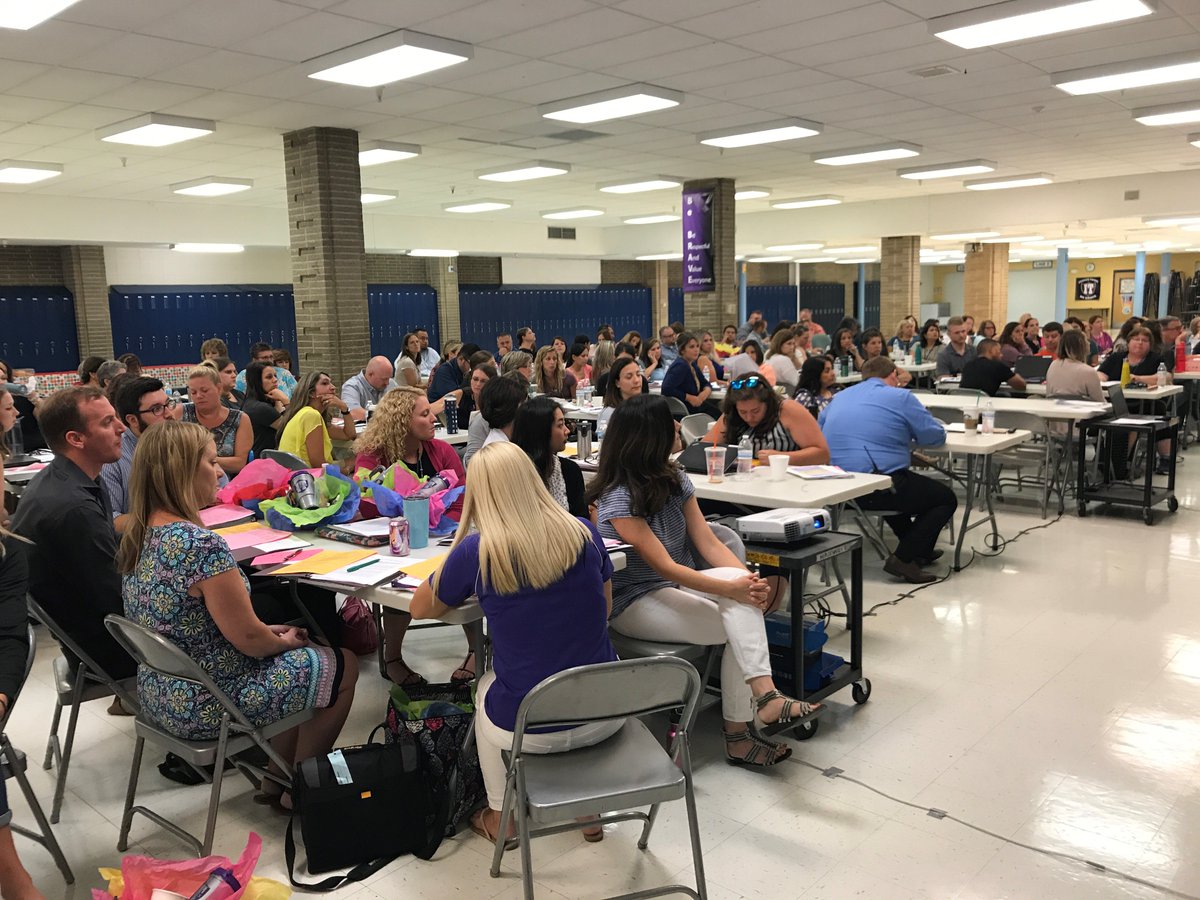 Indian Trail teachers &amp; paras gearing up for the 2017-2018 school year! So excited to have returning and new staff back in the halls at IT!