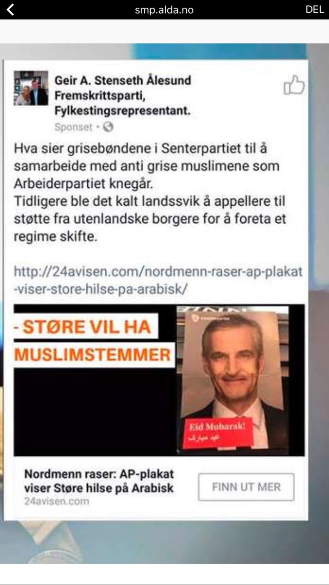 Valgkampen har startet på mine  hjemtrakter.... #valg17