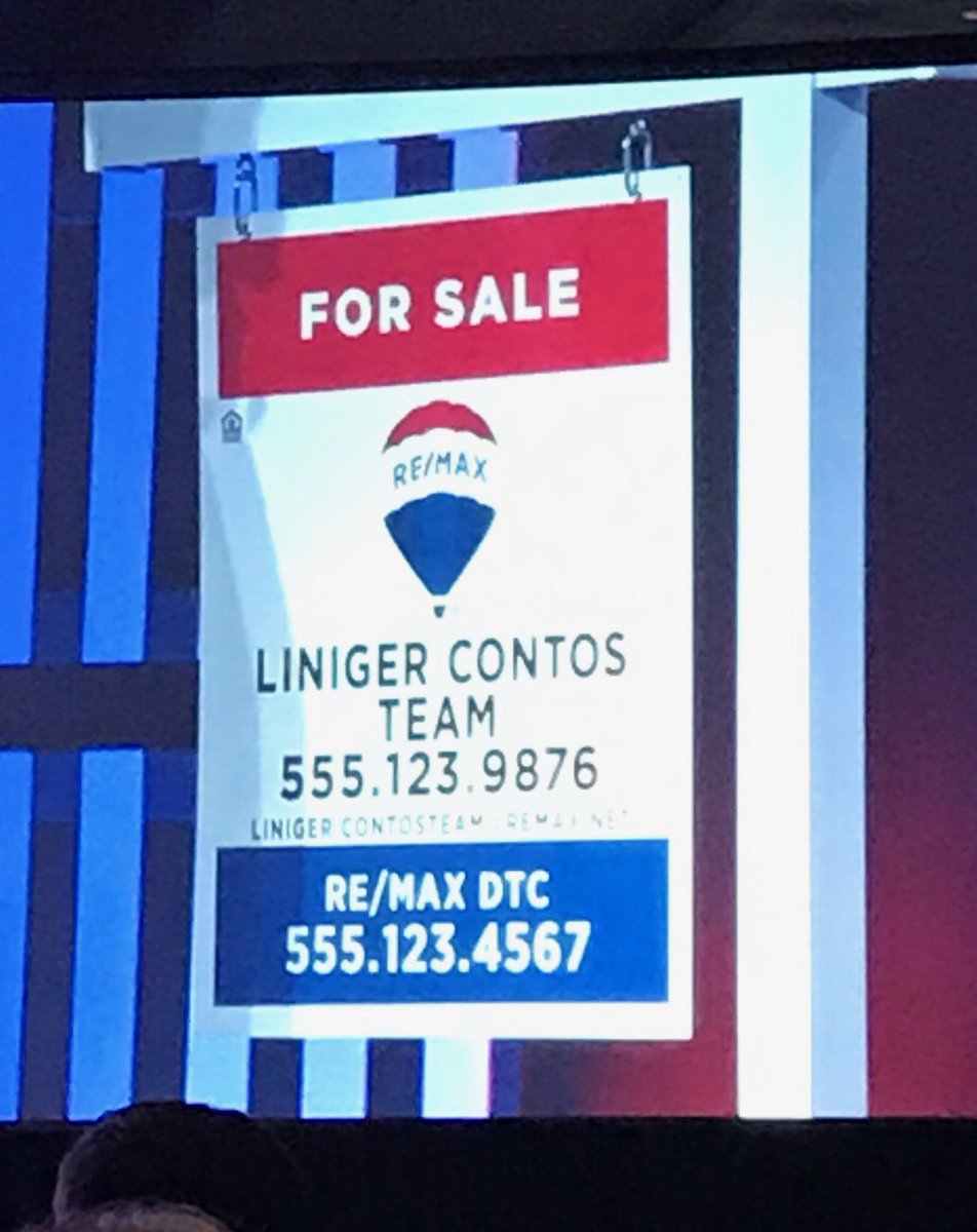 RealEstateJimmy's tweet photo. These beautiful signs will look great in yards @remax https://t.co/d74TEbC7dv