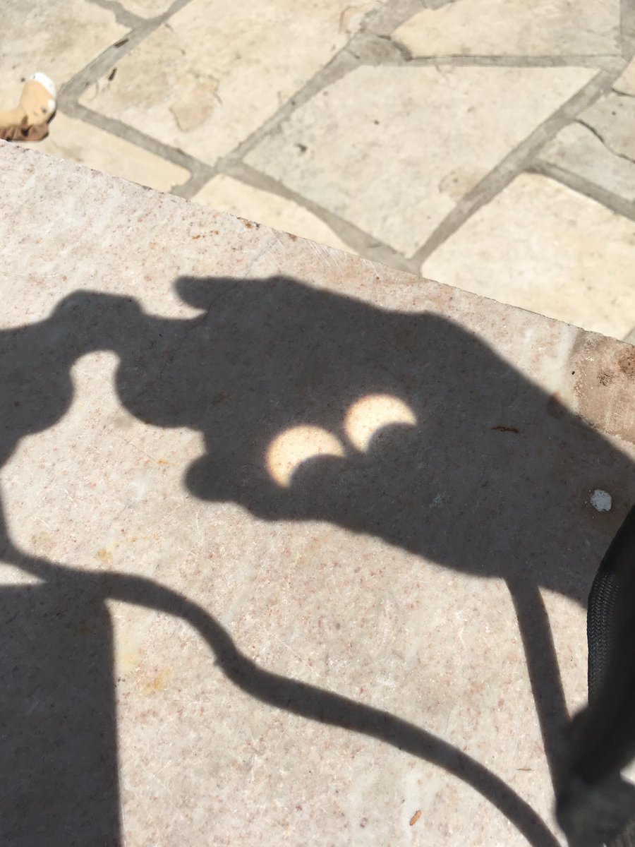 cashletsinger's tweet photo. #KSATeclipse Getting better!! https://t.co/wD0v8vHxwh