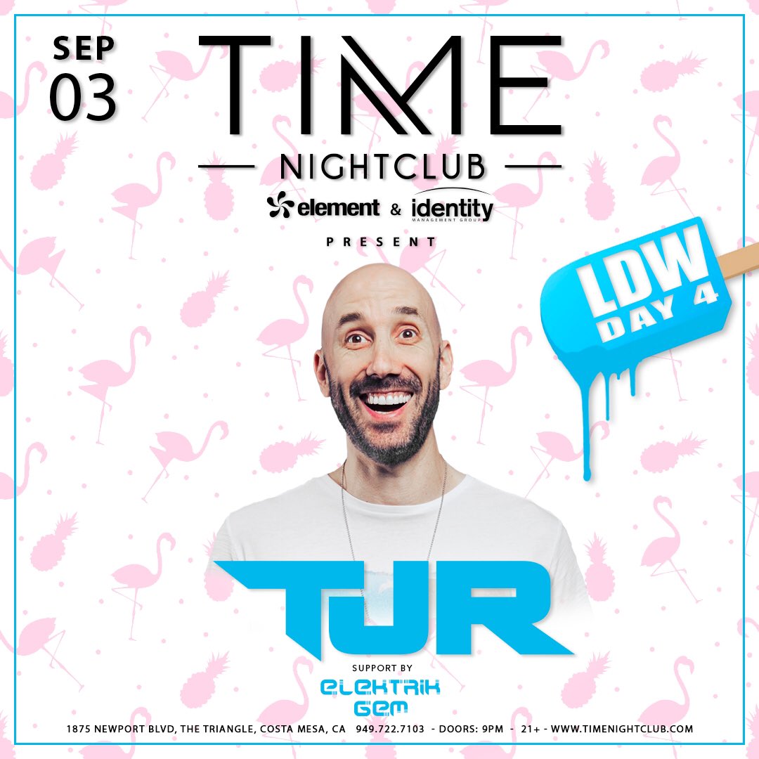 ElektrikGem's tweet photo. My next event September 3rd @timenightcluboc opening up for @TJR. Use promo code "elektrikgem" for discount tickets. https://t.co/w4EGwtEJXH https://t.co/UtdGBYYqk6