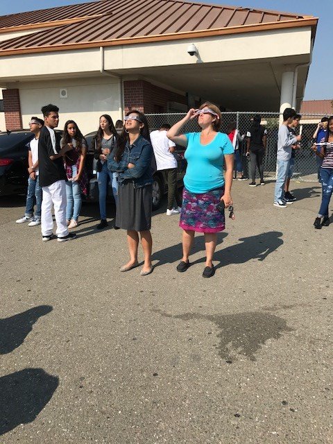 WRHS  Students and staff experiencing the solar eclipse!  #SolarEclipse2017 #WRHSCougars