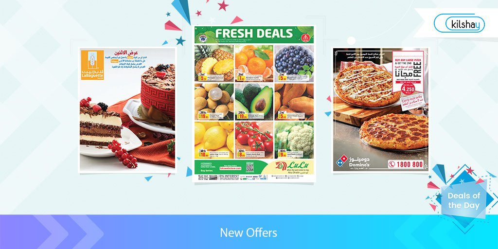 KilshayApp's tweet photo. Not sure what to get for lunch, dinner or dessert? Maybe these offers will help you decide 😉
عروض يوم الأثنين! https://t.co/eycNDF22aU